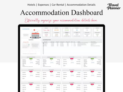 The Travel Planner for Excel & Google Sheets (all currencies)