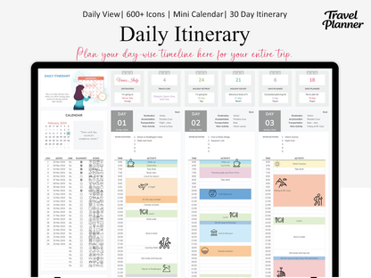 The Travel Planner for Excel & Google Sheets (all currencies)